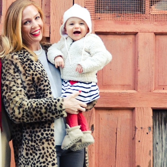 Loeffler Randall Long Cheetah Shearling Coat Small - Picture 8 of 11